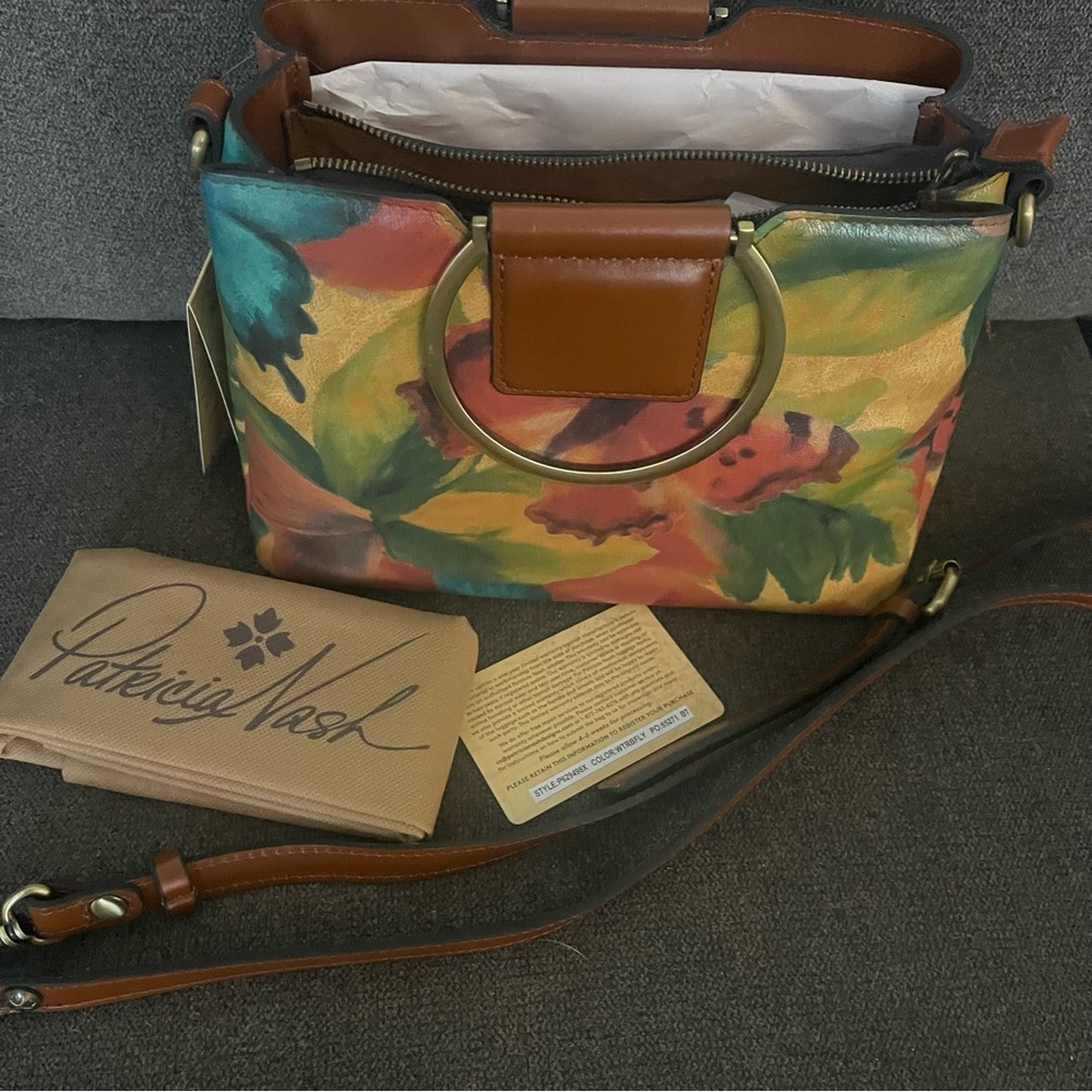 Patricia Nash Vibrant Floral Shoulder Bag